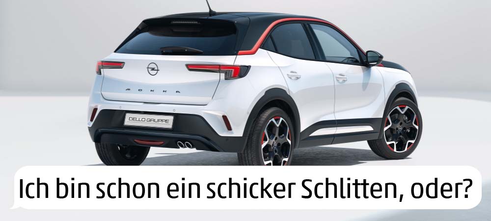 Opel Mokka schräg von hinten