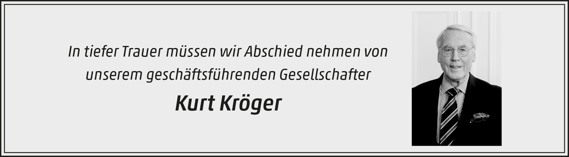 Abschied Kurt Kröger