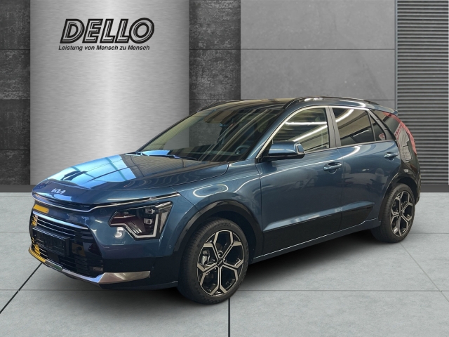 Fahrzeugansicht Kia Niro Spirit Hybrid AT Technologie Relaxpaket Black-Design HUD Navi digitales Cockpit Memory Sitze