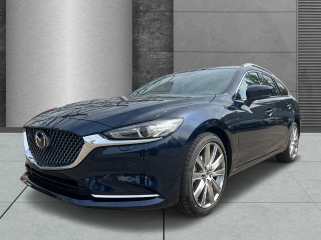 Fahrzeugansicht Mazda 6 Kombi 194PS TAKUMI Nappa BOSE HUD 360 Kamera ACC PDC Klima - Bild 4