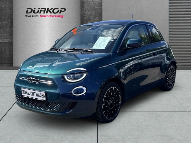 Fahrzeugansicht Fiat 500e BEV La Prima inkl. 300 Ladeguthaben Panorama Leder Navi Memory Sitze LED Klimaautom